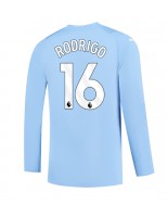 Manchester City Rodri Hernandez #16 Domácí Dres 2023-24 Dlouhý Rukáv